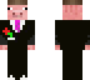 pig with suit
