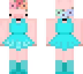 piglet blue dress (finished)