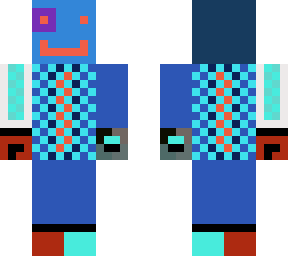 red and blue robot