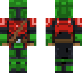 red and green mandalorian