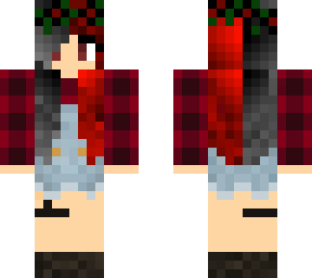 red black hair