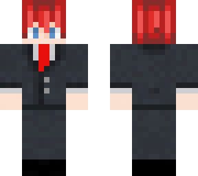 redhead rip jeans and suit