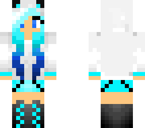 skin ragazza gatto azzurra