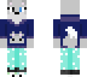 a wolf with pajamas