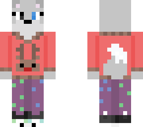 a wolf with pajamas