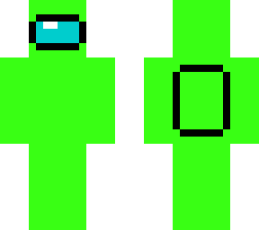 among us neon green