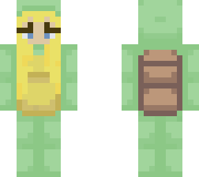 blonde girl in a turtle onsie