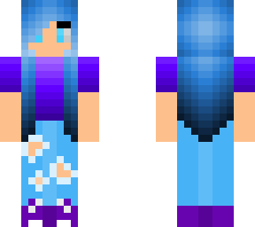 blue hair