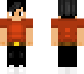 boy in a red shirt