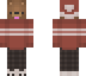 christmas bear boi with toungue out lol