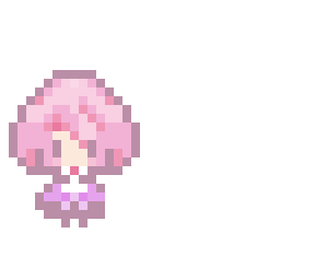 cute little pink anime girl