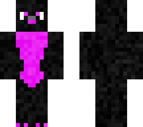 furry black and magenta