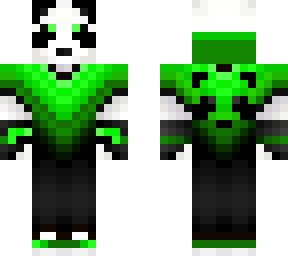 green fightmode panda