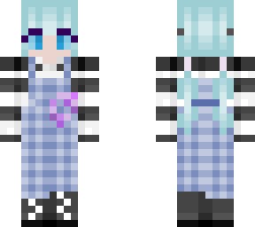 jumper suited cyan girl