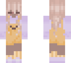 kawaii lavender orange girl