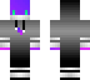 purple to pink gradient in a hoodie