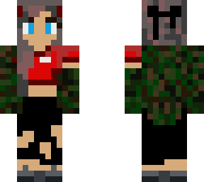 red camo rip jeans