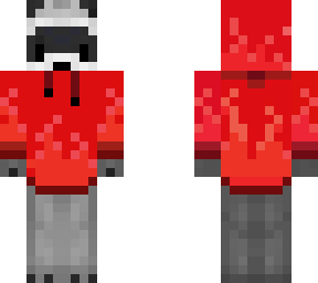 red fire hoodie raccoon