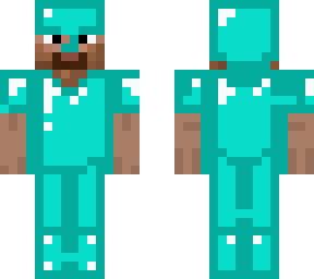 steve met diamanten armor