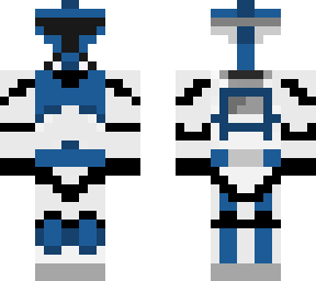 Updated Clone Trooper 501st | Minecraft Skin