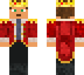 young king erect suit and crown