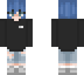 blue haired girl (fixed)