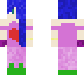 blue haired girl