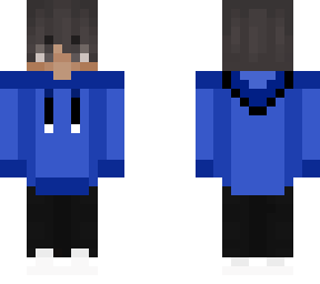blue hoodie