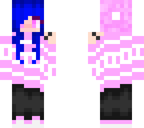 cozy winter outfit with blue hair redone