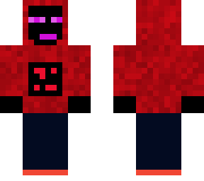 enderman hoodie on