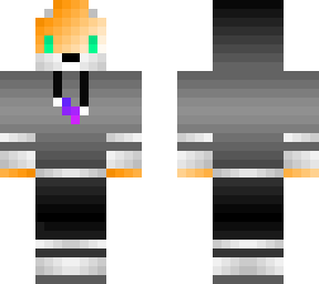 fox in a fade hoodie