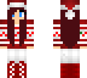 here is me in a santa hat and a sweater!
