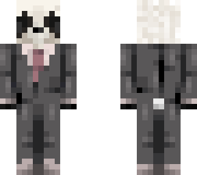 panda in a suit