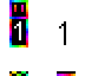 rainbow white man v2 number 1