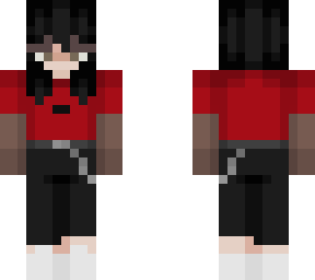 red tee dark aesthetic skin