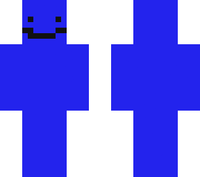 the blue person