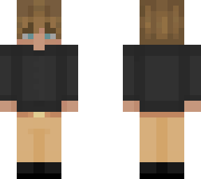 black suit with khakis