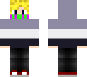 blond hair boy with hoodie on