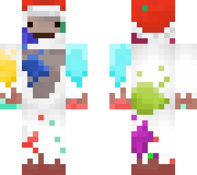 christmas paintedyetiv2 with hat