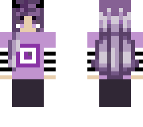 cute purple devil girl