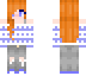 cute winter outfit with orange hair
