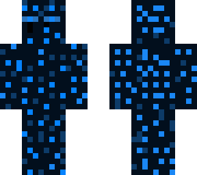 enderman night theme dark blue light blue