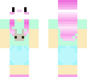 girl wich cute bunny mask