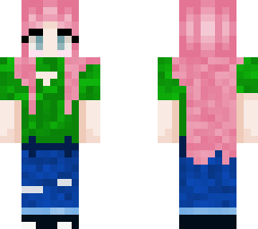 lonh pink hair person