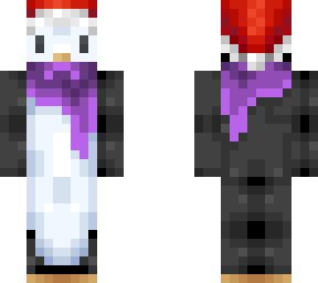 penguin with santa hat