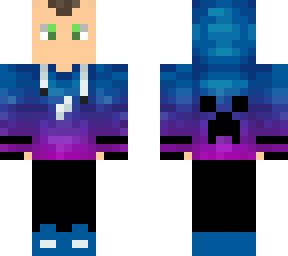 purple blue gamer with new hair