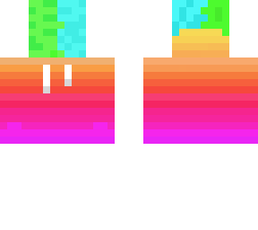 rainbow hoodie boy - finish the legs