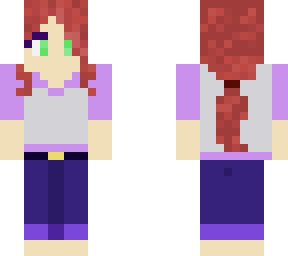 red hair ponytailed person