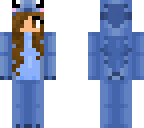 stitch onesie brunette