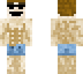strong beach man